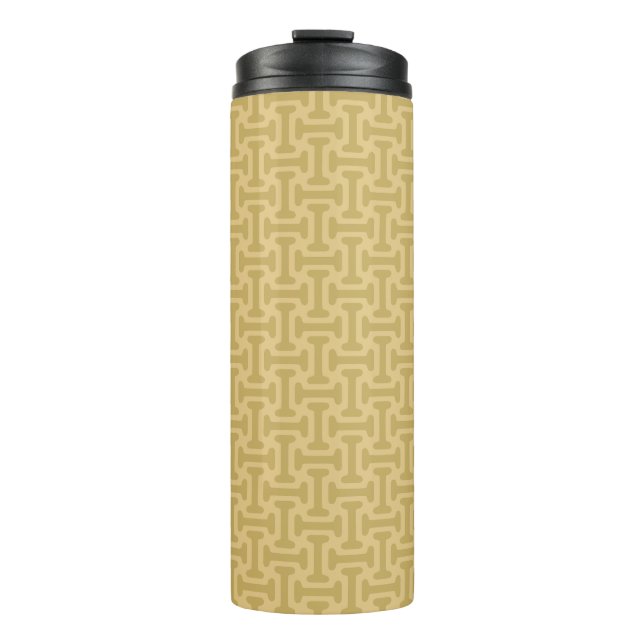 60s Paper Pattern Thermal Tumbler (Front)
