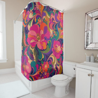 60s Pyschedelic Floral Luxe Jewel Tone