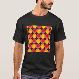 60s Retro Mod Oval Pattern T-Shirt