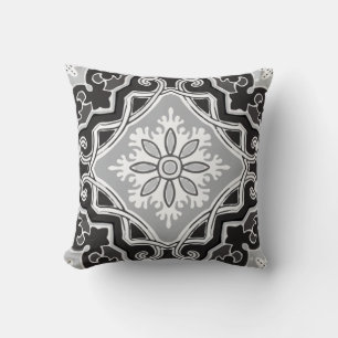 60s retro pattern throw pillow