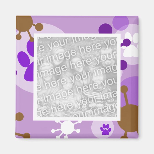 60's Retro Pet Photo Magnets (Front)