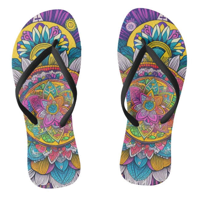 60s retro style flip flops (Footbed)