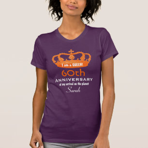 60th Anniversary Birthday Queen FUNNY V08C T-Shirt