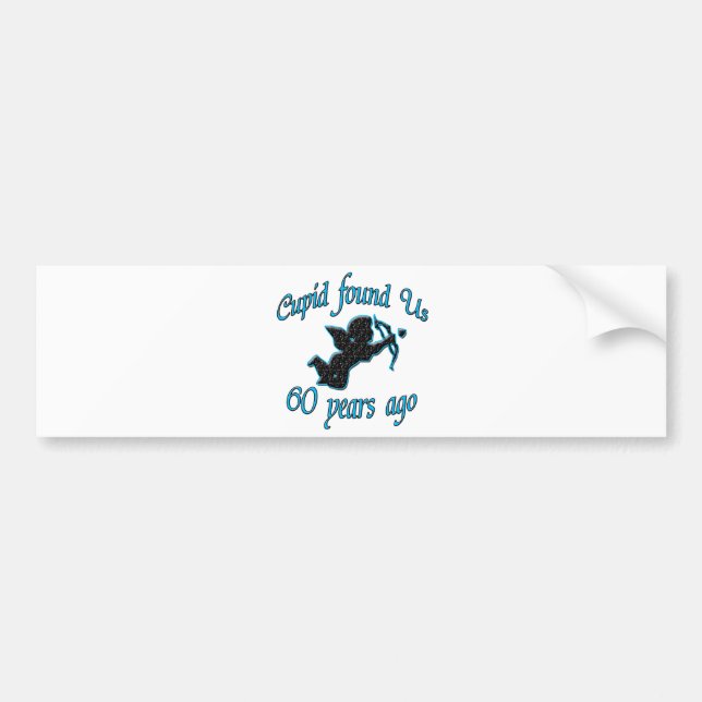 60th. Anniversary Bumper Sticker (Front)