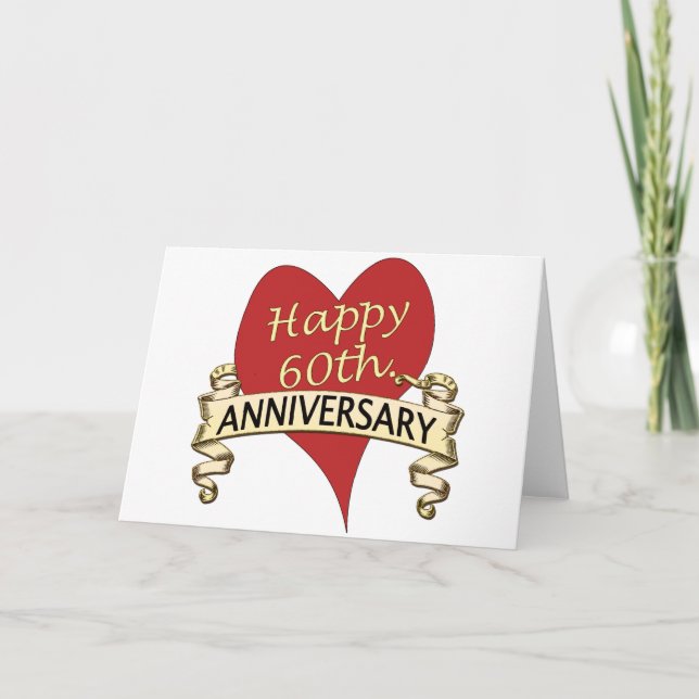 60th. Anniversary Card (Front)