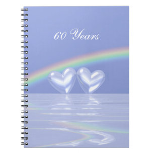 60th Anniversary Diamond Hearts Notebook