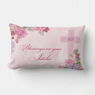 60th Anniversary of Religious Life Catholic Nun Lumbar Pillow