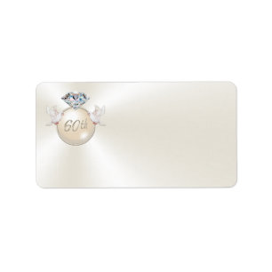 60th Anniversary Personalized Address Labels