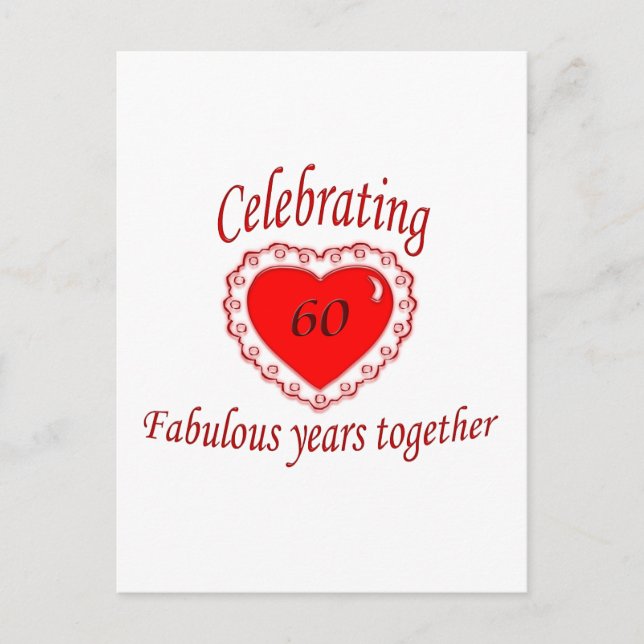 60th. Anniversary Postcard (Front)