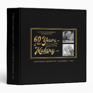 60th Anniversary Then & Now Photos Photo Album Binder