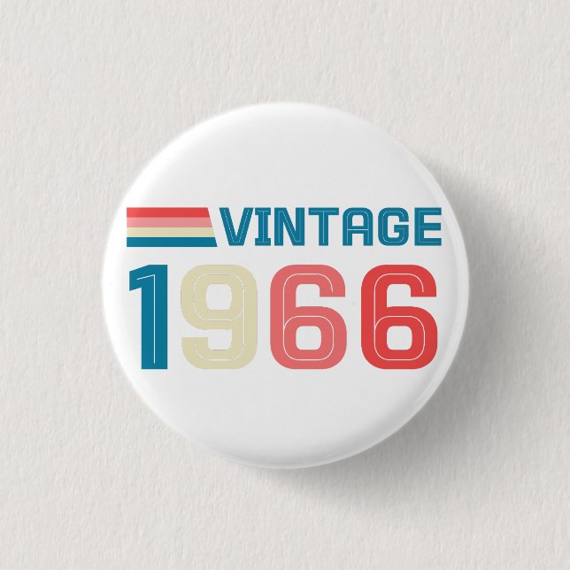60TH BIRTHDAY 1 INCH ROUND BUTTON (Front)