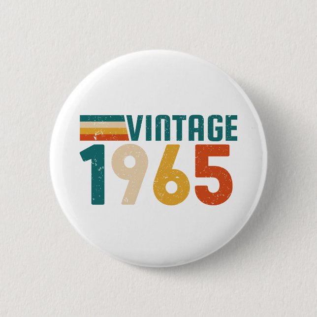 60TH BIRTHDAY 2 INCH ROUND BUTTON (Front)