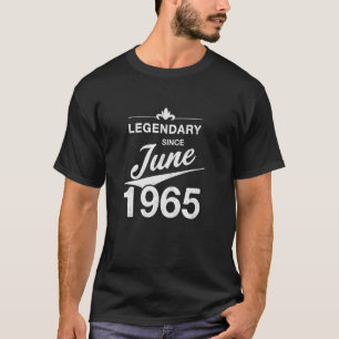 60th Birthday 60 Year Old Born in June 1965 Vintag T-Shirt