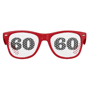 60TH BIRTHDAY AGE 60 Party Sunglasses