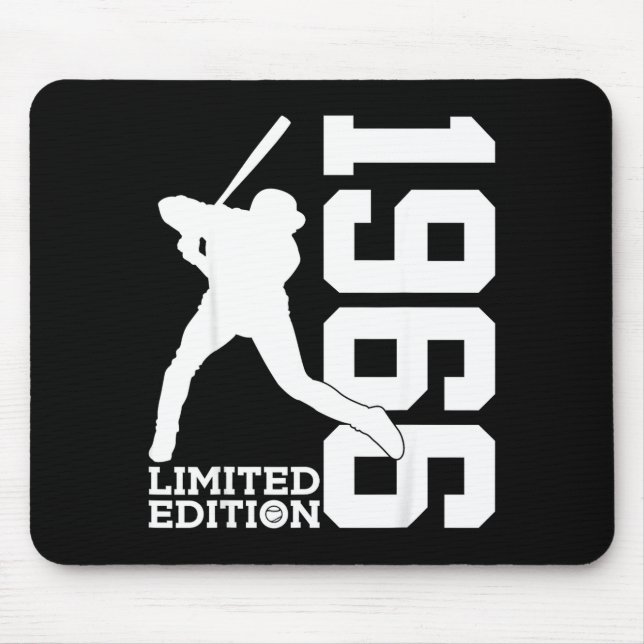 60th Birthday Baseball Limited Edition 1966  Mouse Pad (Front)