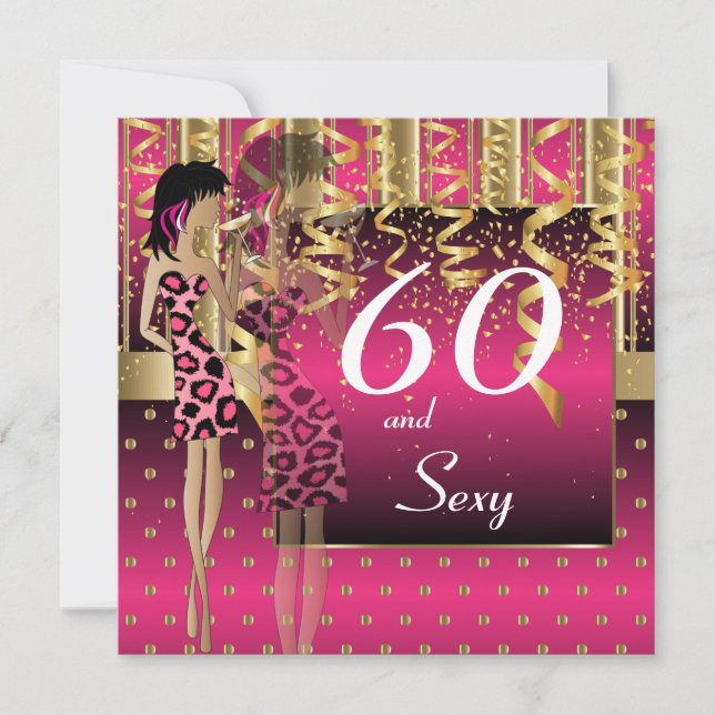 60th Birthday Bash Party Invitation (Front)