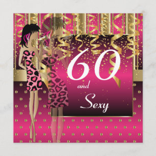 60th Birthday Bash Party Invitation