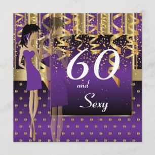 60th Birthday Bash Party Invitation