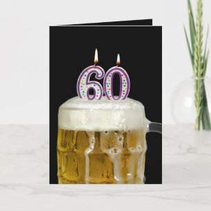 60th Birthday Beer Card