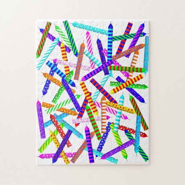 60th Birthday Candle Jigsaw Puzzle (Vertical)