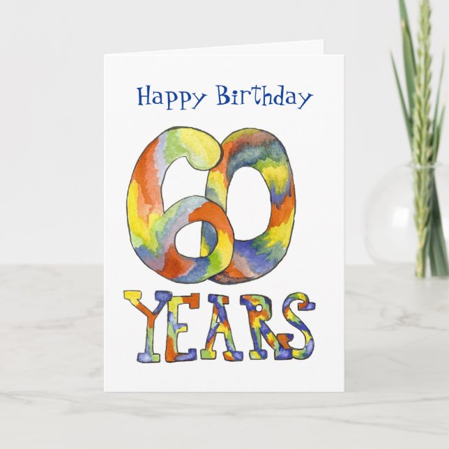 60th Birthday Card (Front)