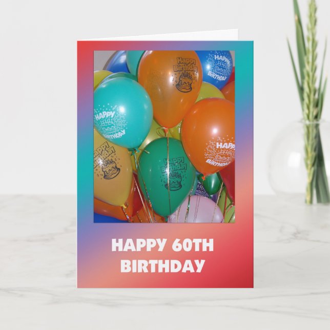 60th Birthday Card (Front)