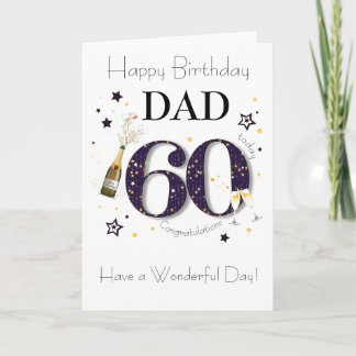 60th Birthday Card - Personalized
