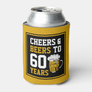 60th Birthday Cheers & Beers to 60 Years Can Cooler