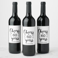 60th Birthday - Cheers to 60 Years