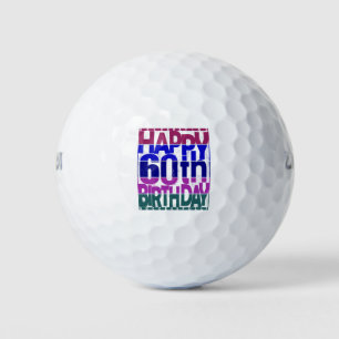 60th birthday_color gradients golf balls