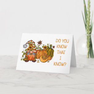 ***60th BIRTHDAY*** COMICAL GNOME Card