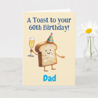 60th Birthday Congratulations, to Dad, Funny  Card