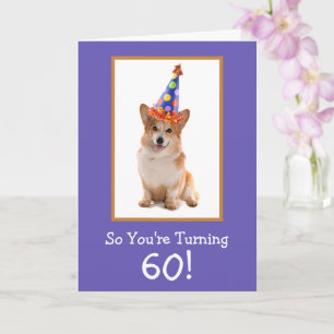 60th Birthday Corgi Celebration  Card