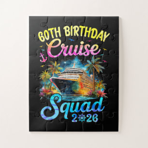 60Th Birthday Cruise Squad 2026 Cruising Party Jigsaw Puzzle
