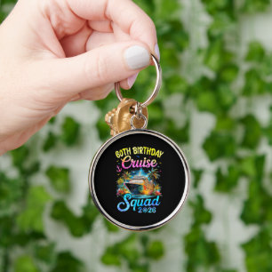 60Th Birthday Cruise Squad 2026 Cruising Party Keychain
