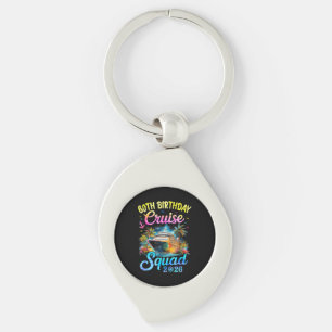 60Th Birthday Cruise Squad 2026 Cruising Party Keychain