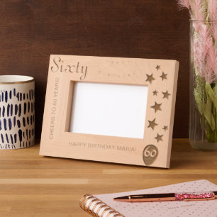 60th Birthday Engraved Keepsake Frame