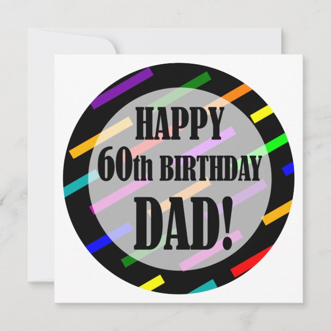 60th Birthday For Dad Card (Front)