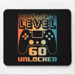 60th Birthday For Men Level 60 Unlocked Gamer 60 Y Mouse Pad<br><div class="desc">60th Birthday For Men Level 60 Unlocked Gamer 60 Year Old</div>