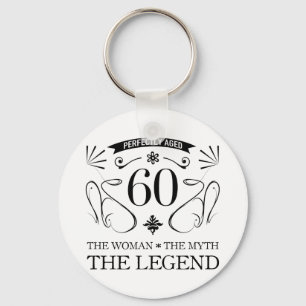 60th Birthday For Women Keychain