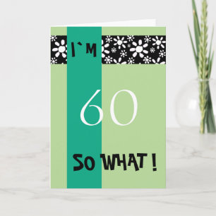 60th Birthday Funny Motivational Card