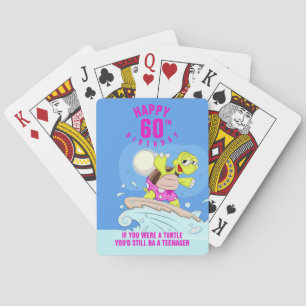 60th birthday funny playing cards