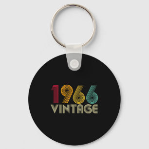 60th Birthday Gift 60 Years Old Men Women Retro Vi Keychain