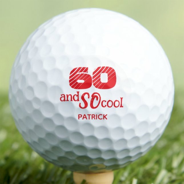 60th Birthday Gift for Uncle Personalized SO Cool Golf Balls (Creator Uploaded)