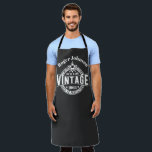60th Birthday Gift Vintage Aged to perfection Apron<br><div class="desc">Creative 60th birthday gift idea for women and men,  brother and sister or best friend who born in 1961. Unique and fan 60th birthday gift ideas for her and him,  wife or husband. Designed by The Arty Apples Limited</div>