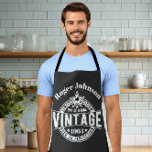 60th Birthday Gift Vintage Aged to perfection Apron<br><div class="desc">Creative 60th birthday gift idea for women and men,  brother and sister or best friend who born in 1961. Unique and fan 60th birthday gift ideas for her and him,  wife or husband. Designed by The Arty Apples Limited</div>