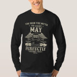 60th Birthday Gifts For Men May 1965 60 Year Old B T-Shirt<br><div class="desc">60th Birthday Gifts For Men May 1965 60 Year Old Bday</div>