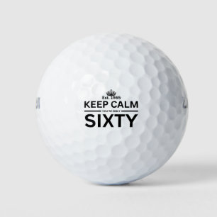 60TH BIRTHDAY GOLF BALLS
