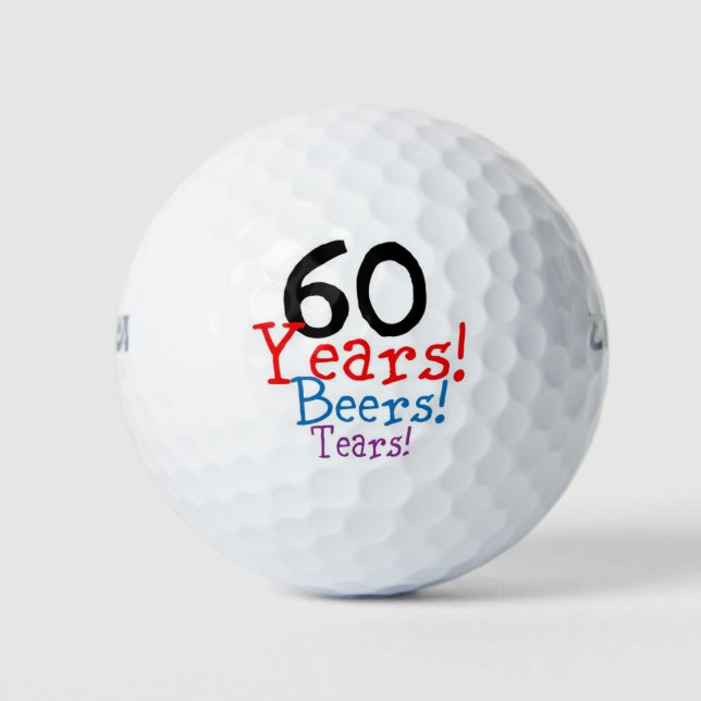 60th Birthday Golf Balls (Front)