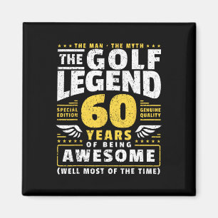60th Birthday Golf Player 60 Years Old Golfer  Magnet